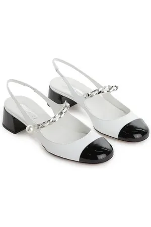 Miu Miu Escarpins à bride arrière en cuir