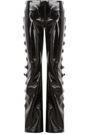 Courrèges Pantalon flare en vinyle