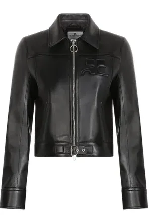 Courrèges Veste en cuir d