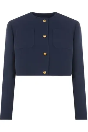 Prada Veste courte en laine et soie