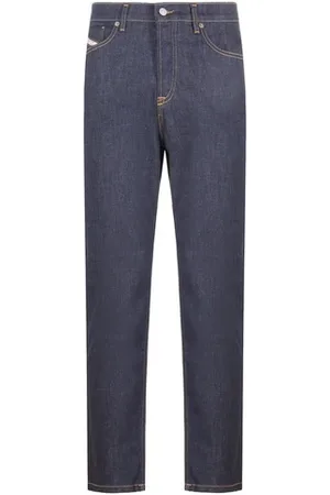 Diesel Jean droit en coton mélangé