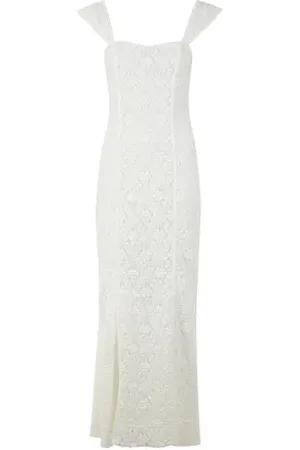 ROTATE Robe midi en dentelle