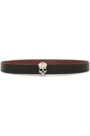 Alexander McQueen Ceinture à boucle tête de mort
