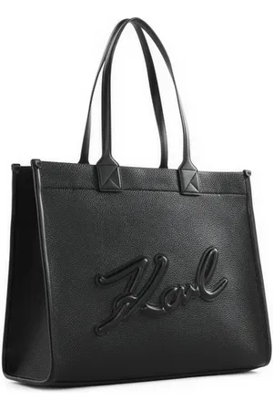 Karl Lagerfeld Sac cabas en cuir grainé
