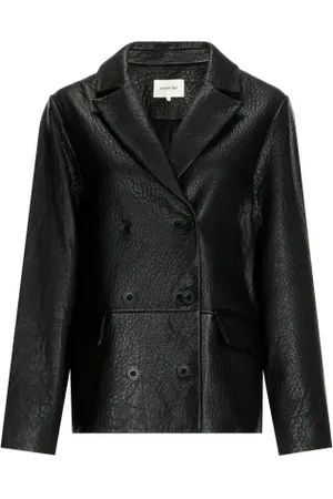 Saison 1865 Veste blazer en cuir Ussy