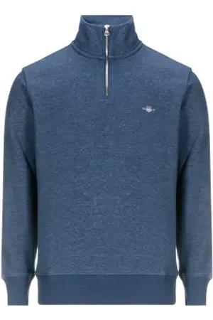 GANT Sweatshirt à col zippé en coton