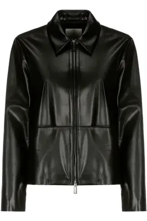 Calvin Klein Veste en cuir mélangé