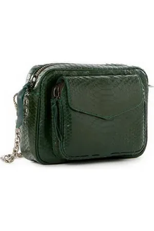CLARIS VIROT Sac Charly en cuir python