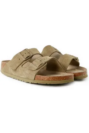 Birkenstock Sandales plates Arizona en cuir
