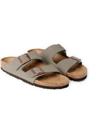 Birkenstock Sandales plates en cuir