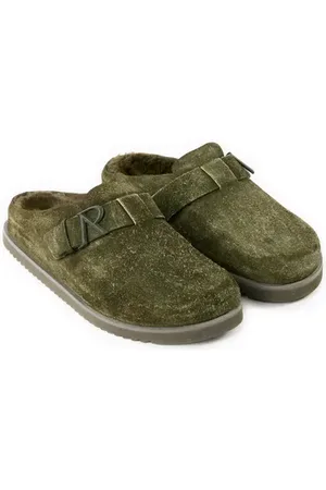 Represent Mule Initial Fleck Hair Suede