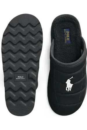 Ralph Lauren Chaussons Reade matelassés bordés daim