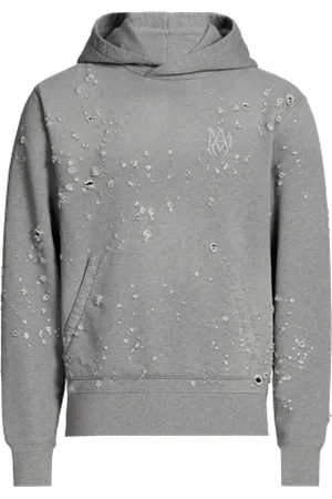 AMIRI Hoodie aspect déchiré en coton