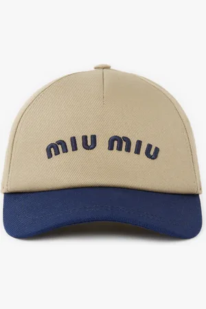 Miu Miu Casquette bicolore logotypée