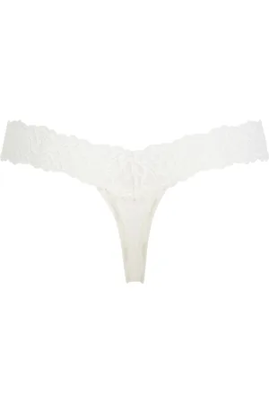 Calvin Klein String en microfibre et dentelle