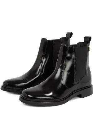 Tommy Hilfiger Bottines Chelsea en cuir verni