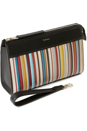 Paul Smith Trousse de toilette en cuir et motif Artist Stripe