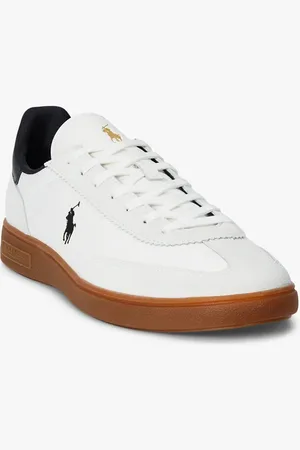Ralph Lauren Baskets en cuir mélangé