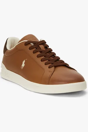 Ralph Lauren Baskets Héritage en cuir