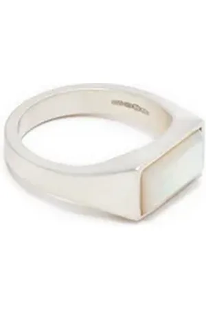 Serge DeNimes Bague rectangle Mother of pearl