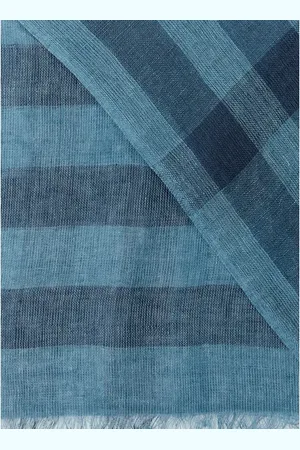 Saison 1865 Foulard motif check en lin