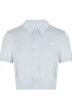 Alexander Wang Crop top cardigan effet polo