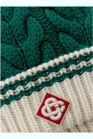 Casablanca Bonnet en maille tressée