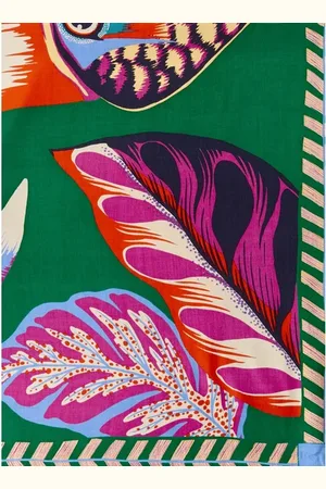 Inouitoosh Foulard carré en soie mélangée Toucan