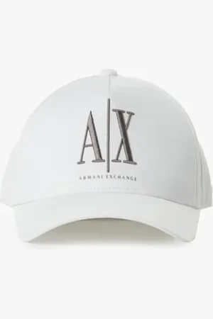 Armani Exchange Casquette en coton à lgoo brodé