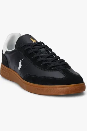 Ralph Lauren Baskets en cuir mélangé