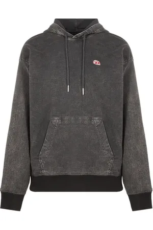 Diesel Hoodie délavé en coton