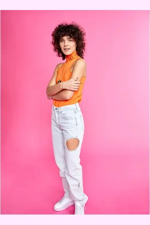 OFF-WHITE Jean ajouré