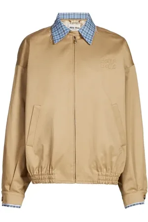 Miu Miu Veste droite double col en coton
