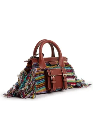 Chloé Sac à main Edith en laine, cachemire et cuir