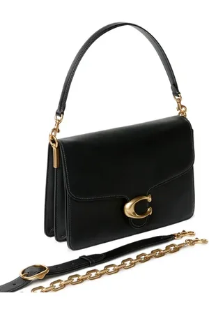 Coach Sac bandoulière en cuir Chain Tabby