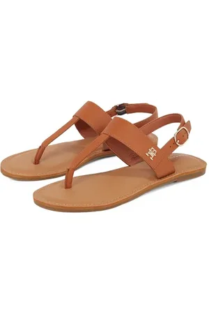 Tommy Hilfiger Sandales plates en cuir