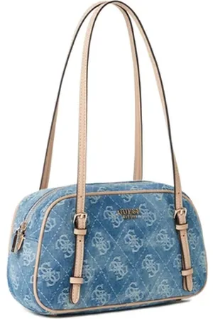 Guess Sac épaule monogramme en coton mélangé
