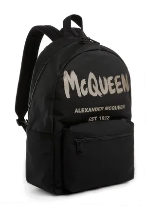Alexander McQueen Sac à dos Metropolitan avec McQueen Graffiti