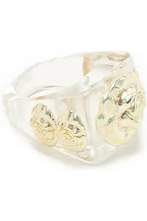 La Manso Bague Crystal on Silver Roseton