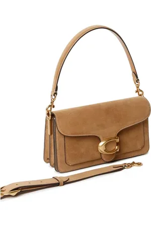 Coach Sac épaule en cuir velours