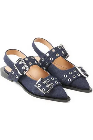 Ganni Ballerines effet jean