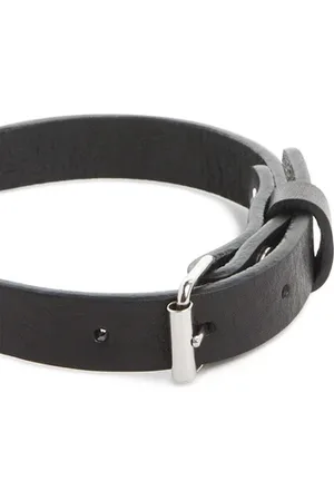 Marine Serre Collier pour chat en cuir