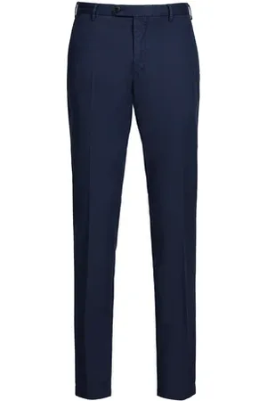 Façonnable Pantalon droit en coton et lin
