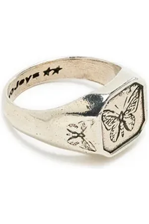 TWOJEYS Bague chevalière gravée