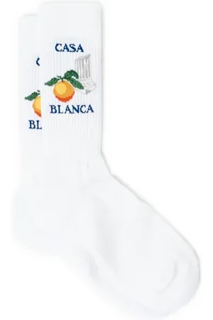 Casablanca Chaussettes Colonne Orange