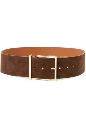 Saison 1865 Large ceinture en cuir suédé