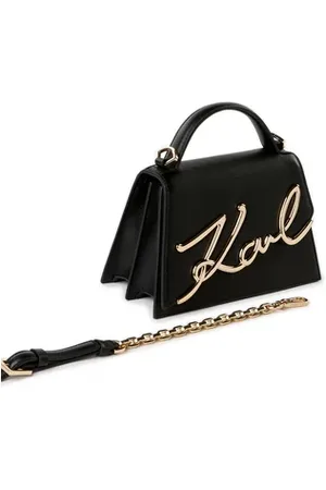 Karl Lagerfeld Sac à bandoulière K signature en cuir