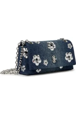 Marc Jacobs Sac à main The Sequin Daisy Denim Dual Chain Mini bag