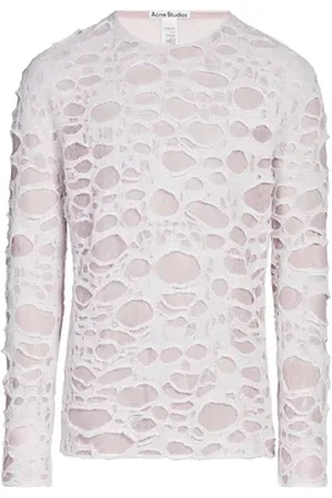 Acne Studios Pull à maille destroy trouée