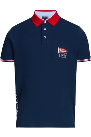 Façonnable Polo en coton à motif